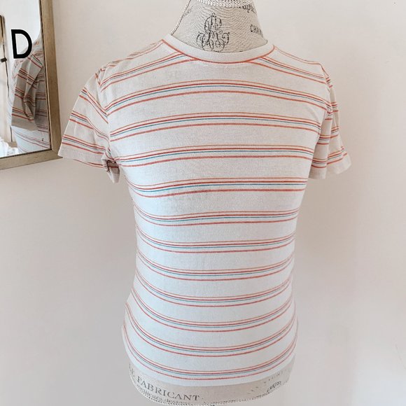 VINTAGE RARE BRANDY MELVILLE STRIPED TEE - Picture 1 of 2